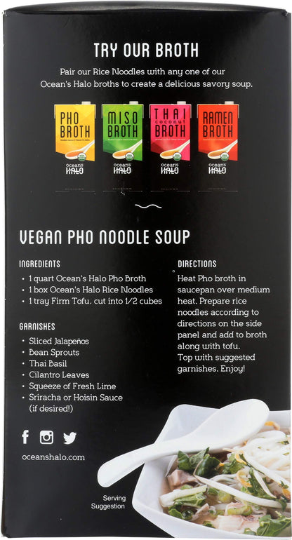 Ocean's Halo Organic and Gluten-free Ingredients Rice Noodles 6.3 oz, 3 pack