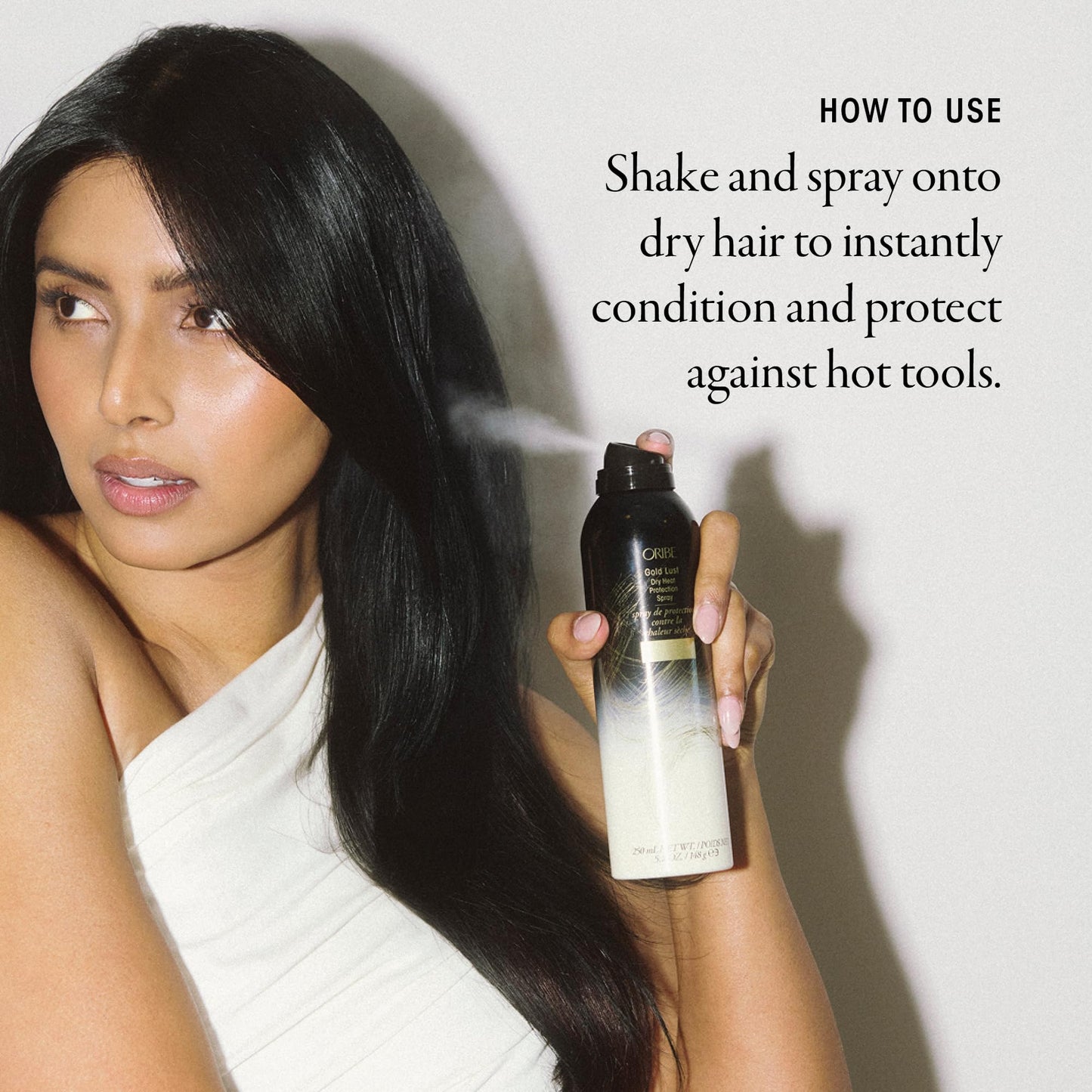 Oribe Gold Lust Dry Heat Protection Spray | Lightweight Heat Protectant for Styling Dry Hair | Shields Hair from Damage and Prevents Breakage