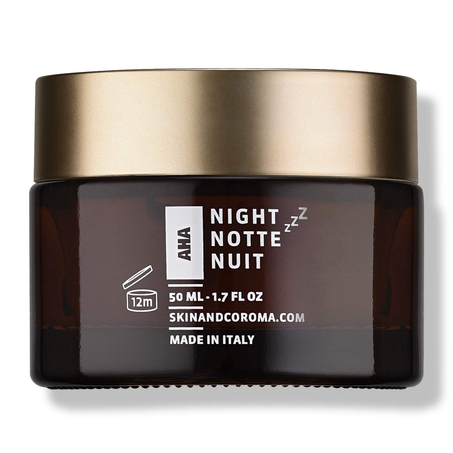 SKIN&CO Truffle Therapy Dream Cream, 1.7 FL OZ, AHA Night Cream, Acid Fruit Complex, Radiance Boosting Creme, Alcohol Free, GMO Free, Vegan, Organic Farming, Black Winter Truffle Extract