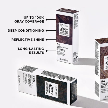 Clairol Professional Permanent Liquicolor for Light Brown/Medium Brown Hair Color with 100% Gray Coverage | Packaging May Vary