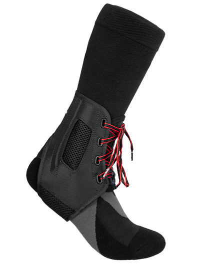 MUELLER Sports Medicine AFT3 Ankle Brace, Ankle Pain Relief Support for Men and Women, Ideal for Sprains, Strains, Arthritis, Black