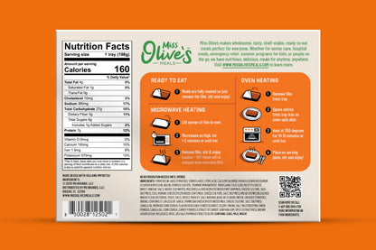 Miss Olive’s Vegetarian Pack – Shelf-Stable Microwavable Ready Meals (6 Pack) – Cheese Ravioli, Southwest Bean & Grain & Pasta Fagioli – Fully Cooked Heat & Eat Meals