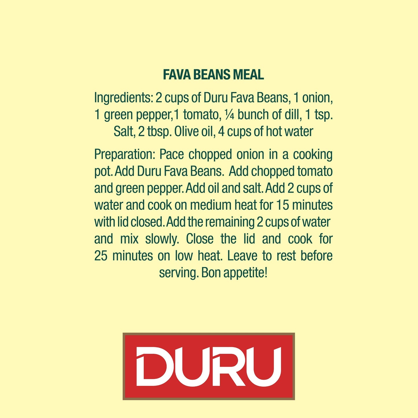 Duru Fava Beans 28.2 oz (800g), 100% Natural and Certificated, High Fiber and Protein, Non-GMO, Great for Vegan Recipes, Gluten Free