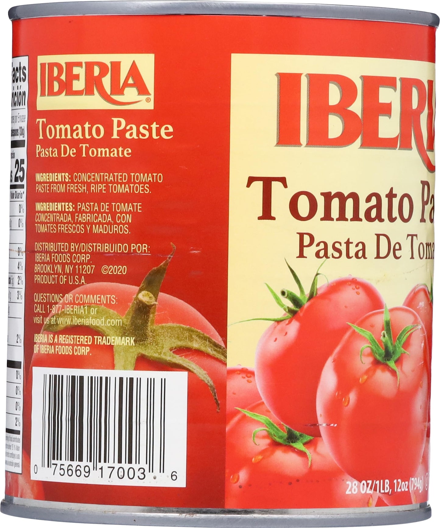 Iberia Tomato Paste, 28 oz