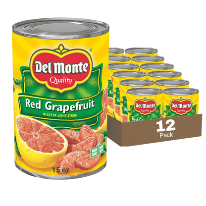 Del Monte Red Grapefruit Sections in Light Syrup, 15 oz. Can (pack of 12)