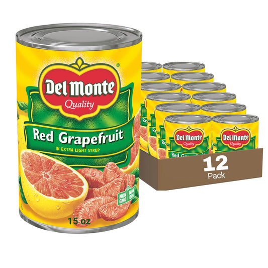 Del Monte Red Grapefruit Sections in Light Syrup, 15 oz. Can (pack of 12)