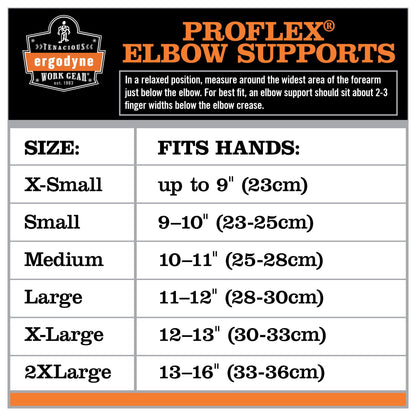 Ergodyne - 16573 ProFlex 650 Neoprene Elbow Sleeve, Black, Medium