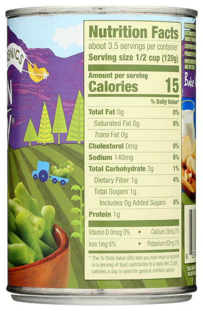 GREEN VALLEY Organic Cut Green Beans, 14.5 OZ