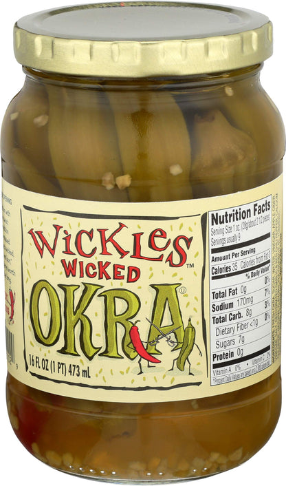 Wickles Wicked Okra, 16 oz