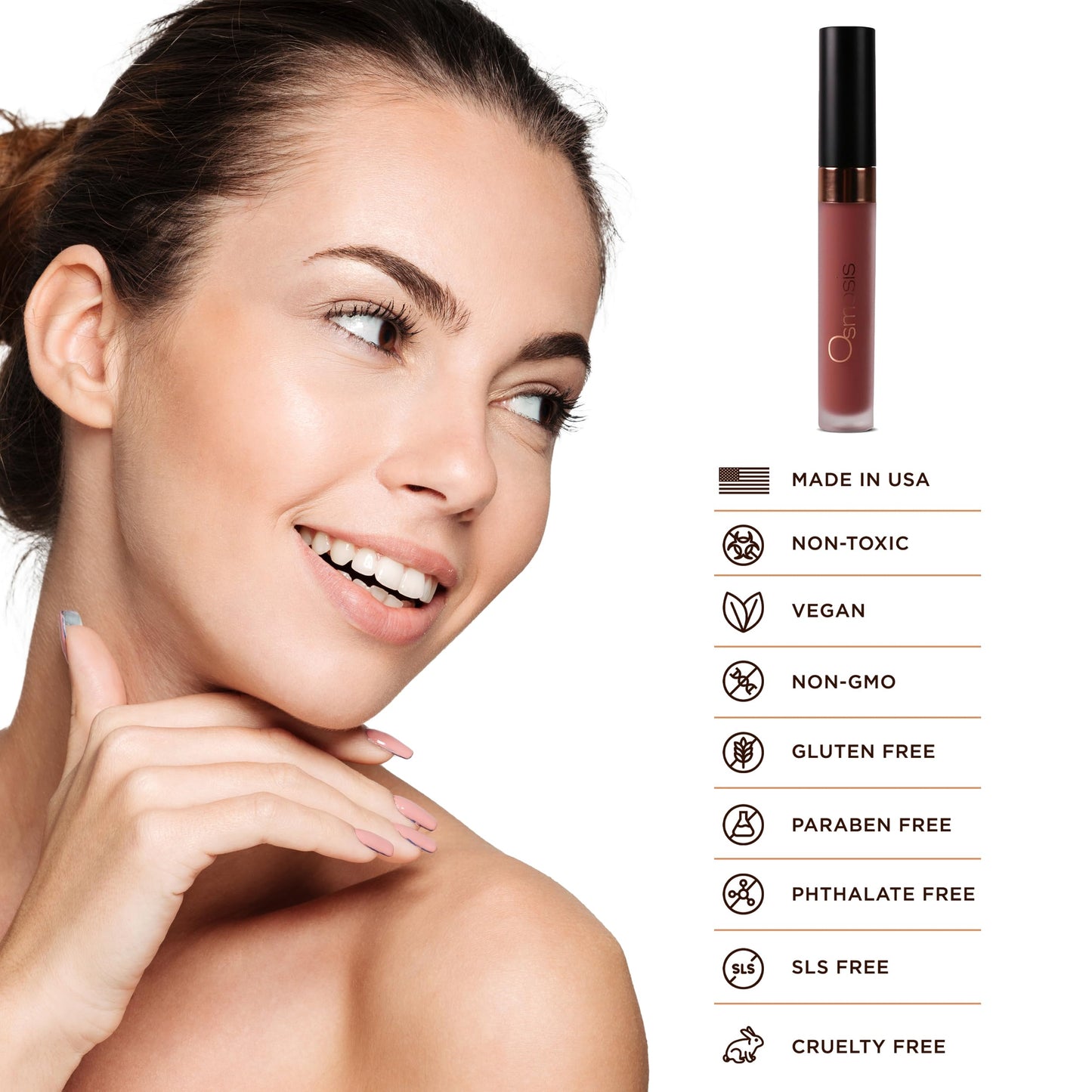 Osmosis Superfood Lip Oil, Nourishing Tinted Lip Gloss, Deep Hydration Lip Plumper Peptides for Fuller Lips