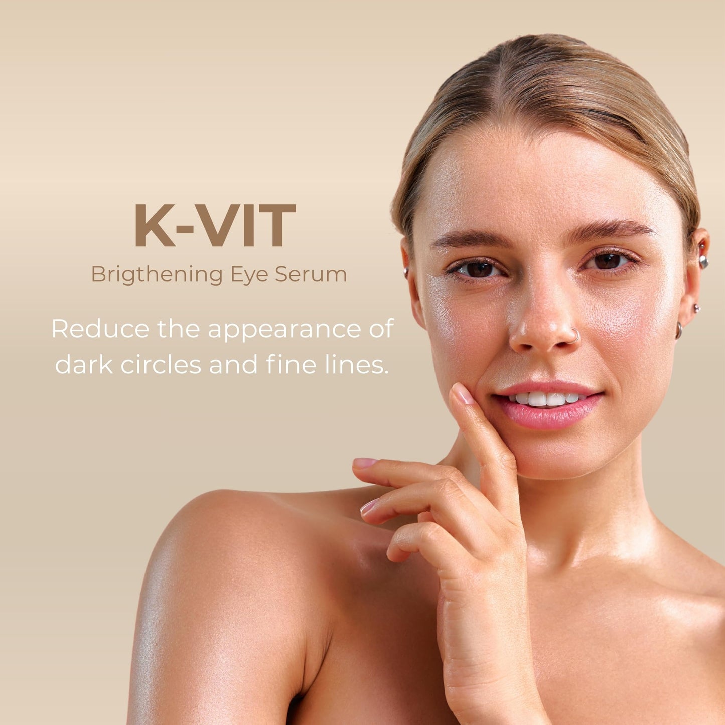 Sesderma K-VIT Facial Anti-Dark Circle Serum, Revitalizing Eye Serum for Dark Circles & Signs of Aging, Gentle Formula with Vitamin K, 1.0 fl oz