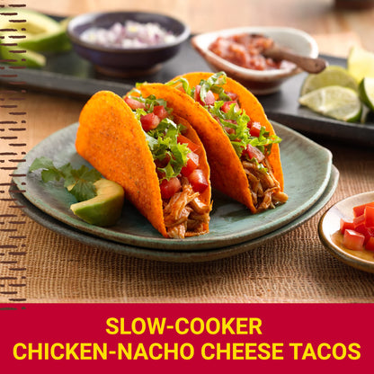 Old El Paso Bold Taco Dinner Kit with Nacho Cheese Flavored Stand 'N Stuff Taco Shells, Taco Sauce, and Seasoning Mix, 10 Ct, 9.5 oz