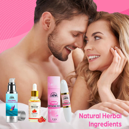 ANGELYCIA Ultimate Feminine Rejuvenation Trio: Wand, Cream and Yoni Oil for Vaginal Tightening, Rejuvenation, Effective Vaginial Tightening Cream, Coochie Tightener Wand and Feminine Yoni Oil