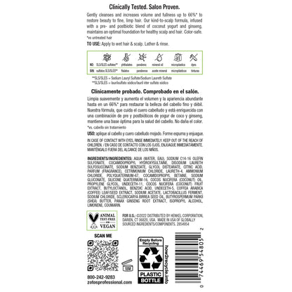 Biotera Ultra Thick & Full Volumizing Shampoo | Increases Volume to Fine, Limp Hair | Microbiome Friendly | Vegan & Animal Test Free | Paraben Free | Color-Safe