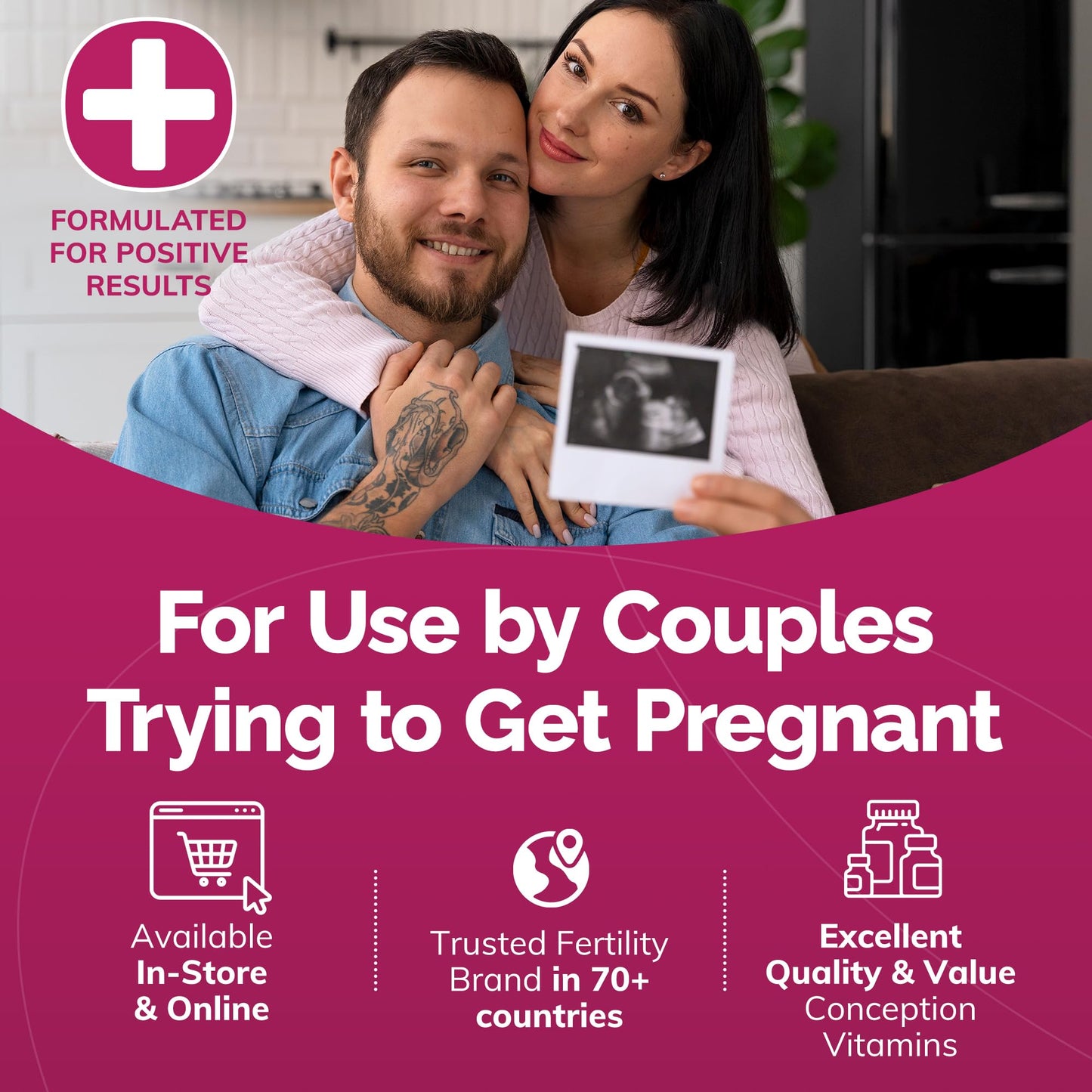 Conceive Plus Fertility Lubricant Travel Size - Sperm-Safe, PH Balanced Personal Lubricant for TTC Couples - Enhances Vaginal Health and Supports Fertility - 1 Fl Oz