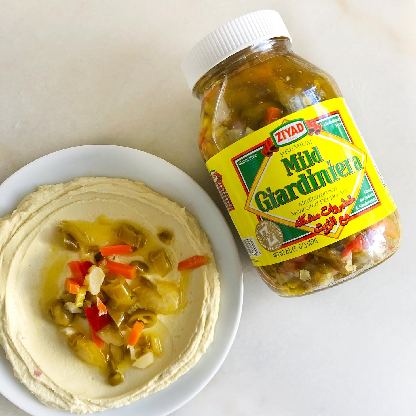 Ziyad Giardiniera Mediterranean Peppers Mix, Mild, 32 Ounce
