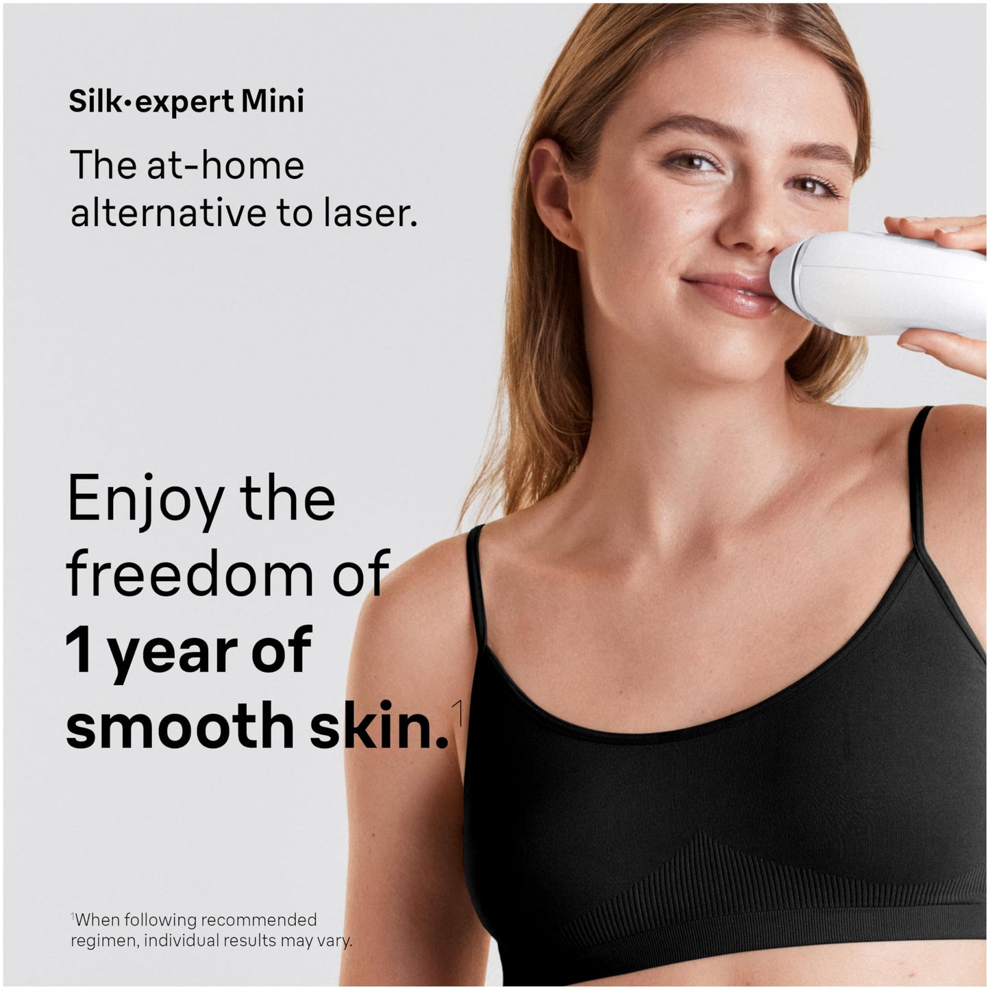 Braun IPL Mini, Silk·Expert Mini, IPL Hair Removal for Women and Men, Permanent Laser Hair Reduction At-Home, IPL1115