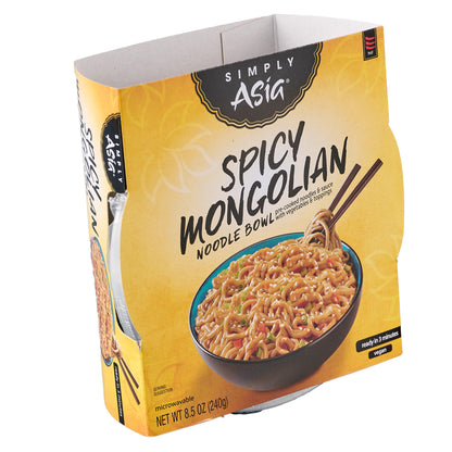 Simply Asia Spicy Mongolian Noodle Bowl, 8.5 oz (Pack of 6)