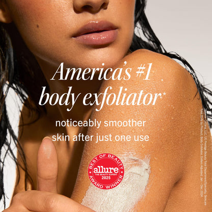 First Aid Beauty - KP Bump Eraser Body Scrub with 10% AHA, Keratosis Pilaris Skin Exfoliator with Glycolic & Lactic acids, Helps Reduce Chicken Skin Bumps, Safe for Sensitive Skin, 2 oz, 3 ct