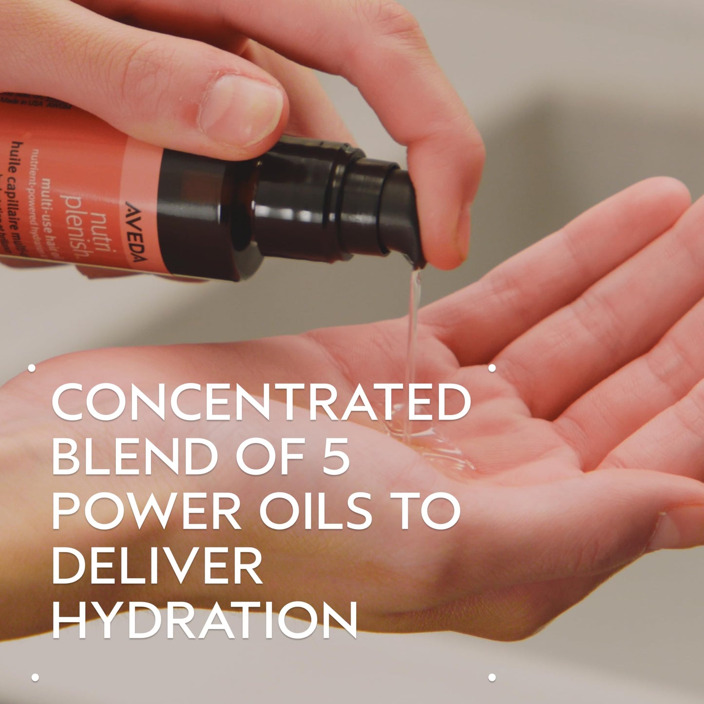 Aveda Nutriplenish Multi-Use Hair Oil | Pre-Shampoo Treatment, Styling, Overnight Oil, Leave-In Treatment | Hydrating Hair Oil | 100% Naturally Derived*, 1 Fl Oz