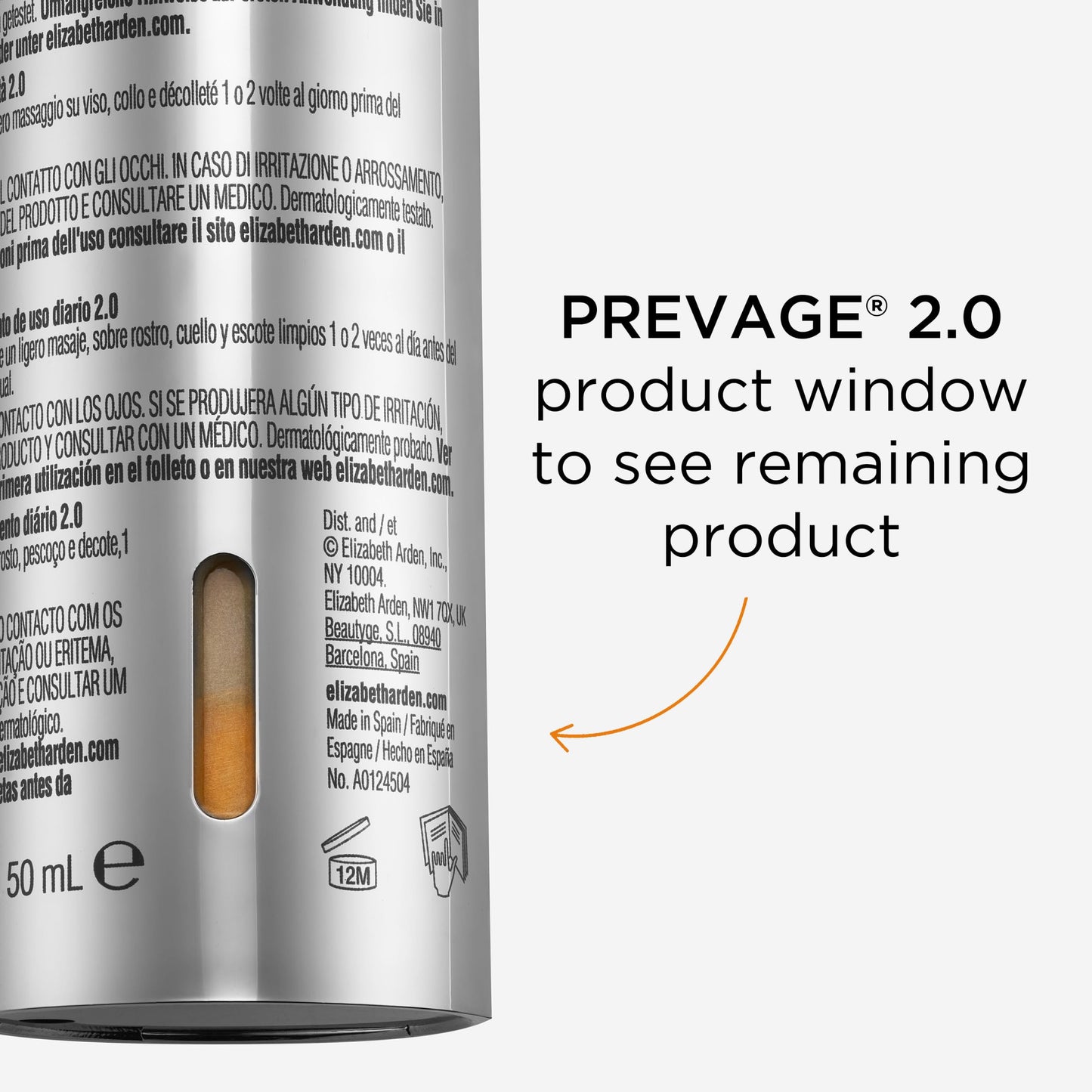Elizabeth Arden PREVAGE Anti-Aging Face Serum 2.0 for Women, Brightening & Dark Spot Correcting Skincare, With Antioxidant Idebenone Technology