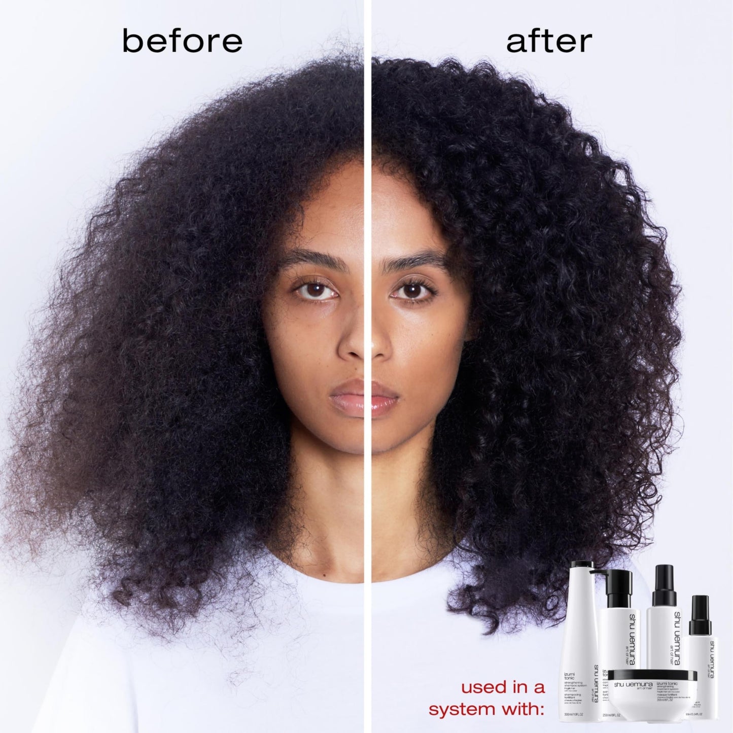 shu uemura art of hair Izumi Tonic Strengthening & Thickening Rice Water Shampoo - Hydrates and Repairs Damaged Hair, Smooths and Adds Shine, With Japanese Rice Water