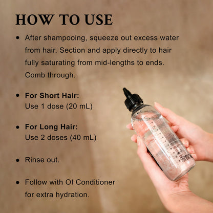 Davines OI Liquid Luster, Weightless Hair Treatment for Instant Glass-Like Shine - Softens, Detangles & Polishes Hair in Seconds with Roucou Oil - Rinse-Out Glossing Fluid, 10.14 Fl Oz