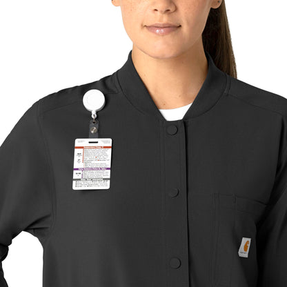Carhartt Scrubs for Women Force Cross-Flex Shirt Jacket with 4 Pockets