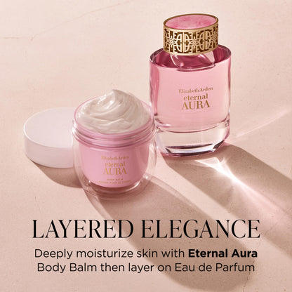 Elizabeth Arden Eternal Aura Body Balm, Moisturizer for Dry Skin with Shea Butter, Cocoa Butter, and Sweet Almond Oil, Skin Firming Hydrating Body Cream 125 ml, 4.2 fl oz