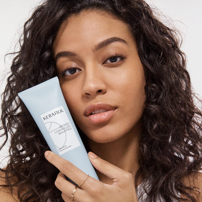 KERASILK Curl Balm | Creates Defined & Bouncy Curls | Enhances Curly Hair's Natural Texture | Frizz-Protection & Anti Humidity Effect | For All Curly Hair Types |