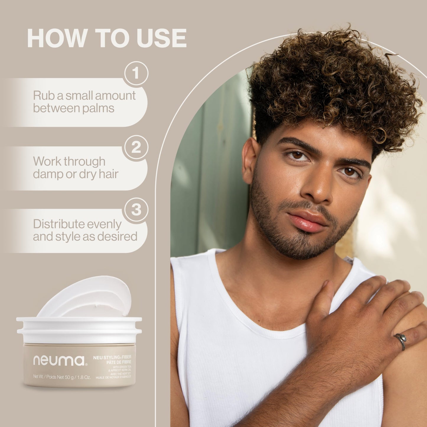 Neuma Neu Styling Hair Fiber 1.8 Fl. Oz. Lavender, Mandarin & Vanilla Scent Texture Fiber