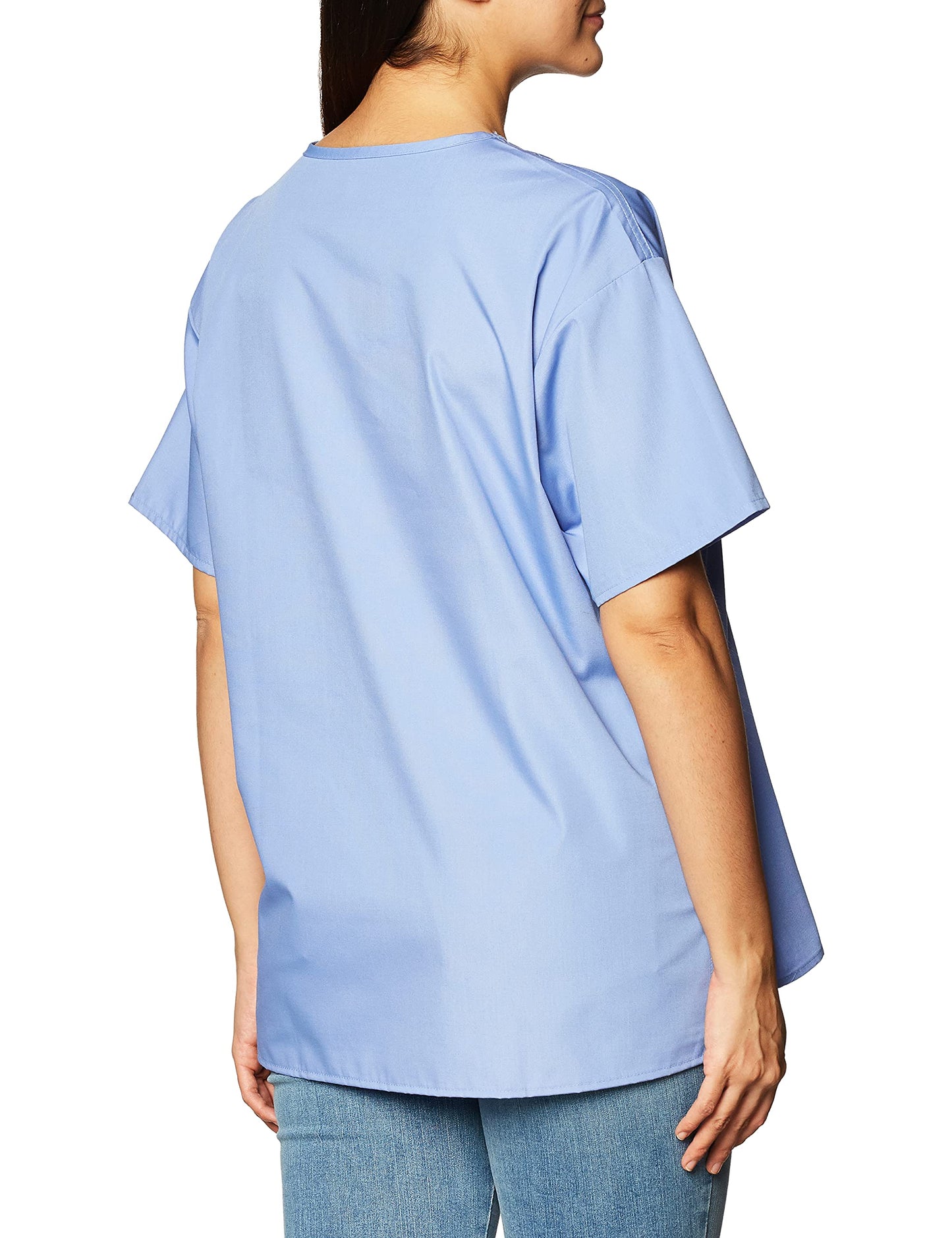 WonderWink The Alpha Unisex V-Neck Scrub Top, Ciel Blue, X-Small