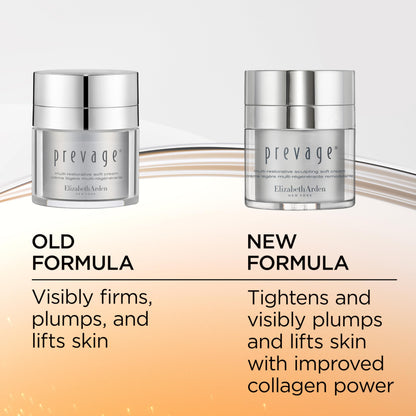Elizabeth Arden PREVAGE Multi-Restorative Sculpting Soft Cream Firming Face Moisturizer with Idebenone, Carnosine and GraviLift Technology, 1.7 oz