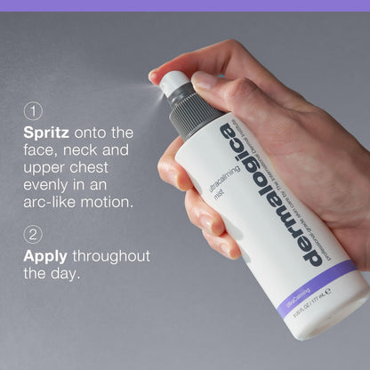 Dermalogica Ultracalming Mist, Facial Spray for Sensitive Skin with Aloe, Soothing and Hydrating - Quickly Relieves Inflammation and Discomfort, 6 Fl Oz