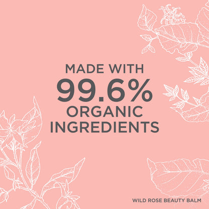 Neal's Yard Wild Rose Beauty Balm, Featuring Rosehip Oil, Hemp Seed & Shea Butter, Nourishing & Exfoliating Cleanser, Vegetarian Approved, Cruelty-Free, 50g