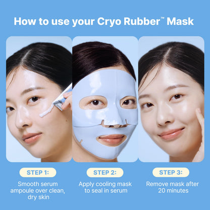 Dr.Jart+ Cryo Rubber Cooling Korean Face Mask with Serum Ampoule| Korean Skin Care | Travel Size