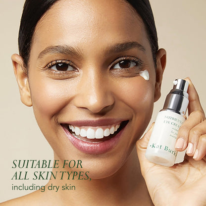 Kat Burki 8% Stabilized Vitamin C Eye Cream with Caffeine, Dark Circle Reducing & Depuffing Eye Area Treatment, 0.5 Fl Oz