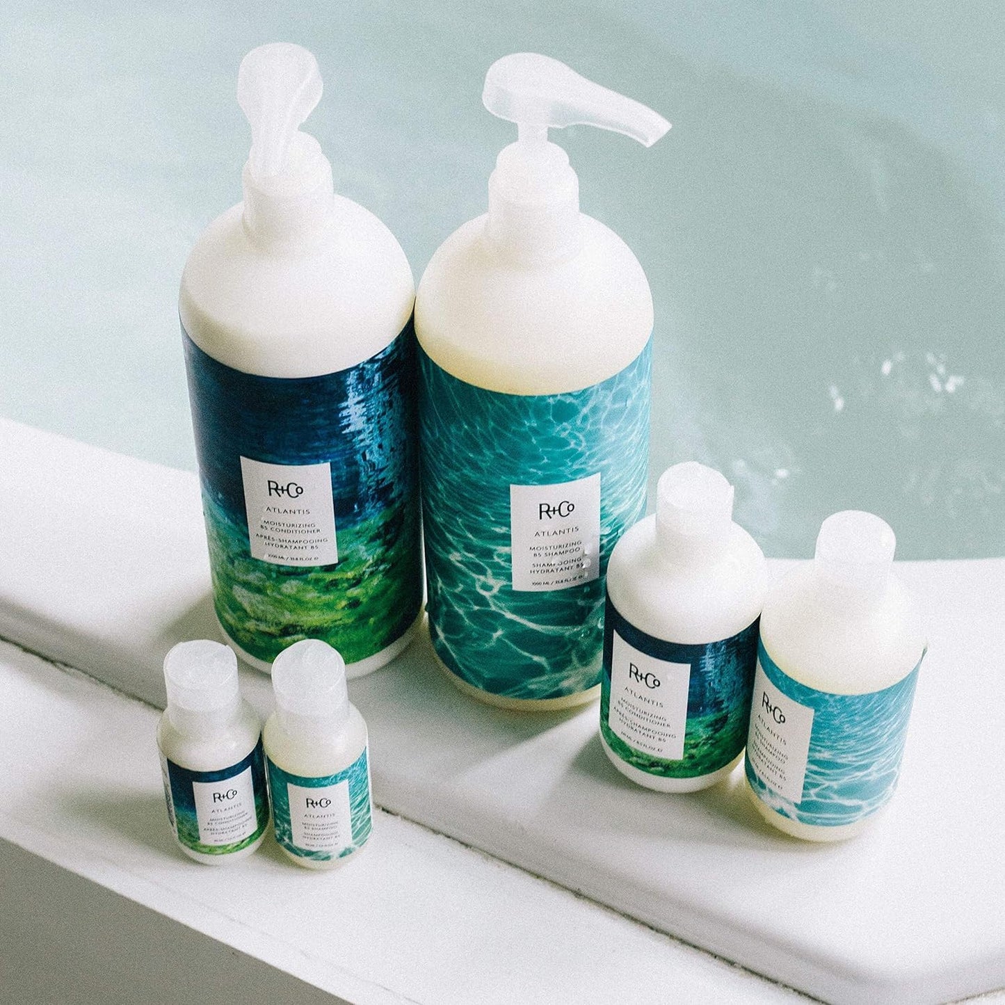 R+Co Atlantis Moisturizing B5 Shampoo | Shine + Tames Frizz + Intense Hydration | Vegan + Cruelty-Free |Vegan + Cruelty-Free