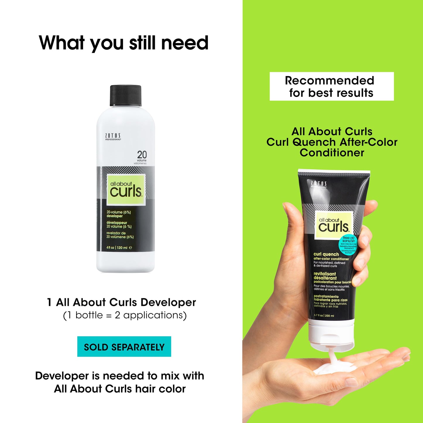All About Curls Permanent Hair Color Dye For Curly Hair | 100% Gray Coverage | Nourished & Radiant Curls | Vibrant Shine & Color