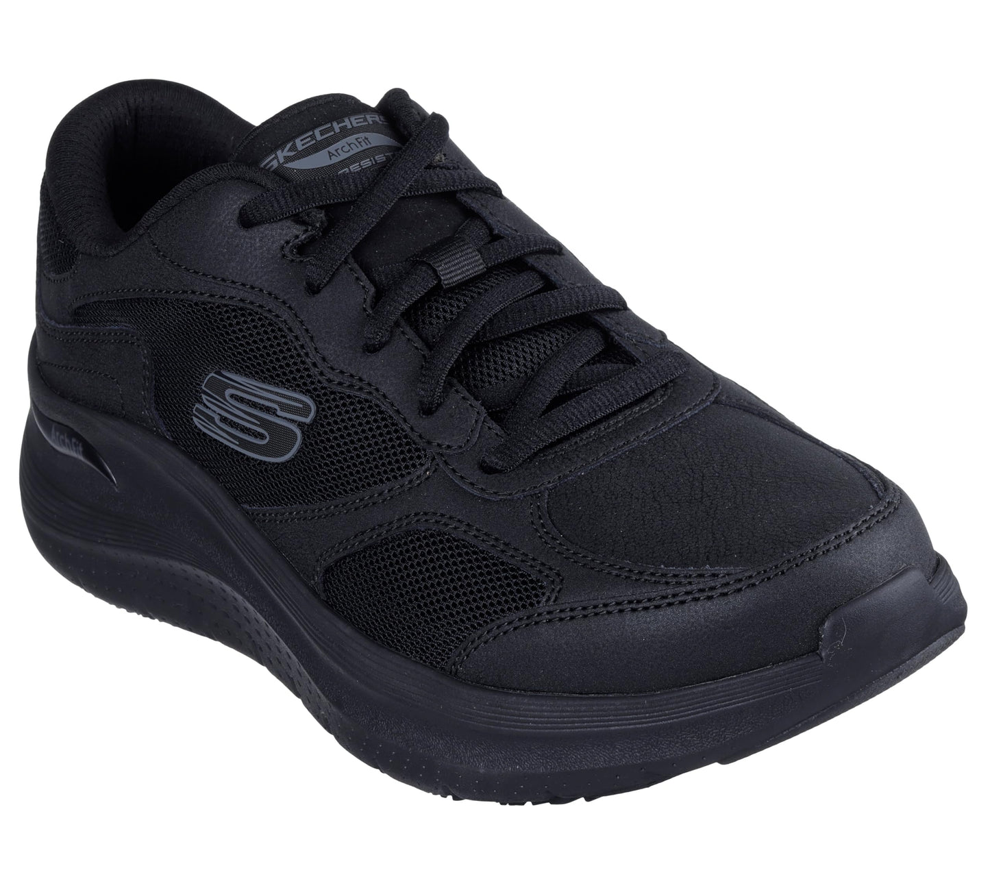 Skechers Mens Work: Arch Fit 2.0 Slip Resistant Lace Up Sneakers for Men