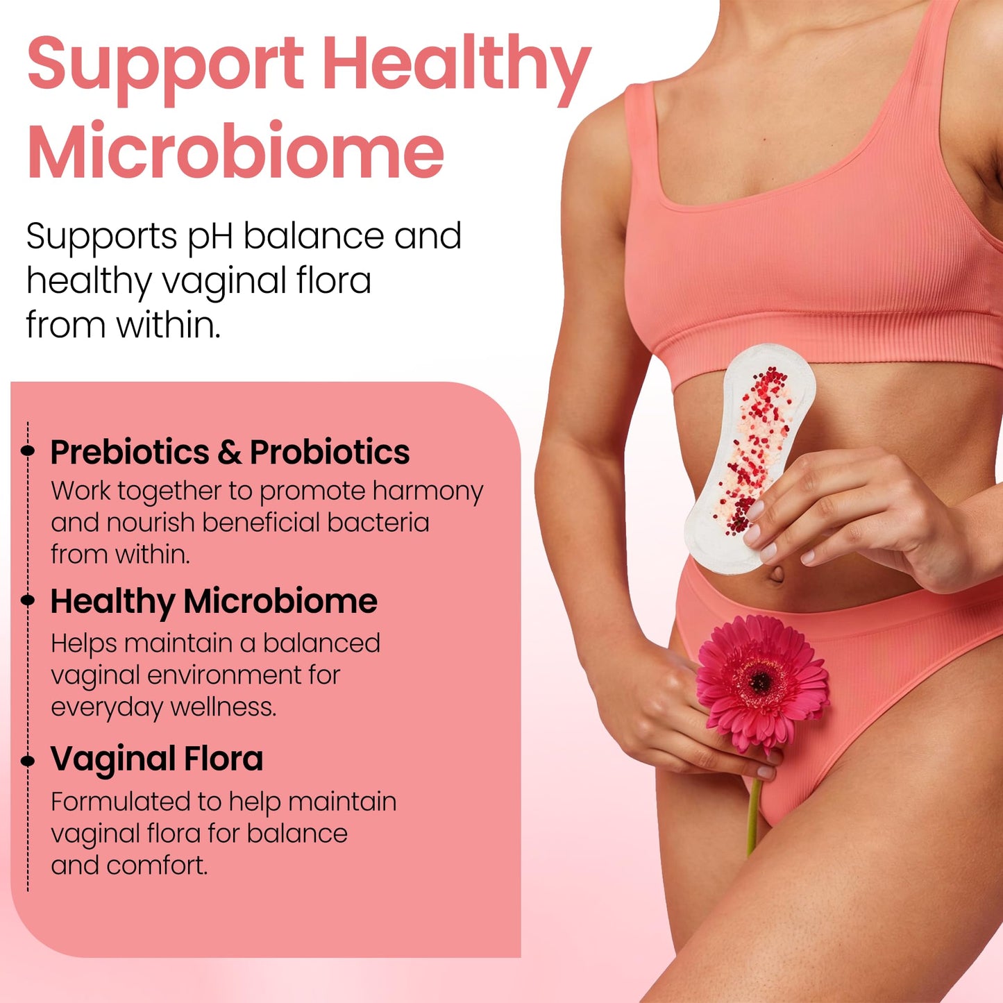 Vaginal Probiotics Gummies | ph Balance for Women | Prebiotics and Probiotics for Women | Pineapple Gummies for Women for ph Balance and Vaginal Health | Vaginal Odor Control 60 Gummies
