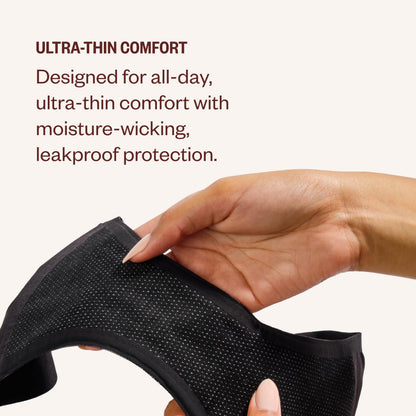 DIVA Reusable Period Underwear - Quick Dry Menstrual Underwear - Period Panties - Seamless Bikini, Black
