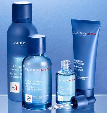 CLARINSMEN Smooth Shave Foaming Gel | Moisturizing Shave Gel for Men| Soothes and Softens| Energizes Skin| Conditions Beard Hair | Helps Protect Against Irritation and Razor Burn | 5.0 Ounces