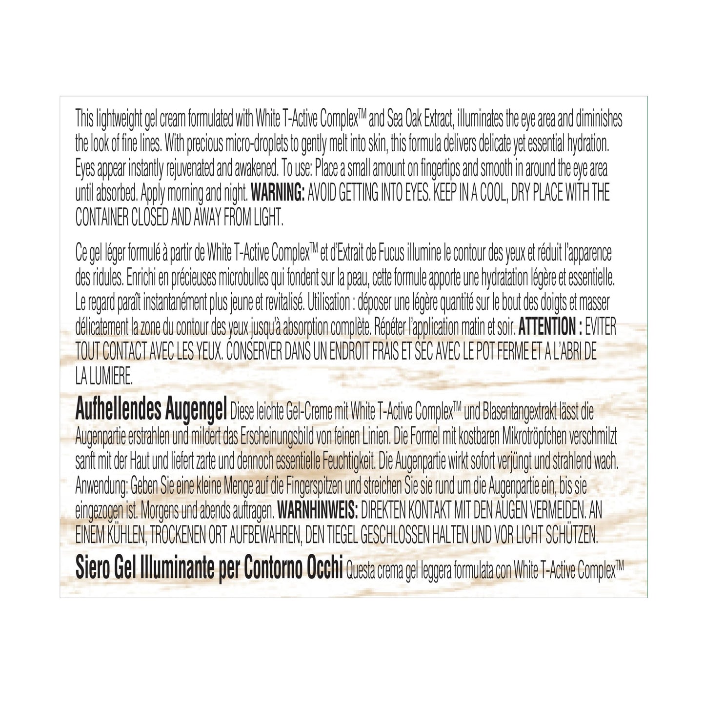 Elizabeth Arden White Tea Skin Solutions Brightening Eye Gel, Dark Circles & Crow's Feet Treatment, Hydrating Anti-Aging Cream, 0.5 fl oz (Pack of 1)