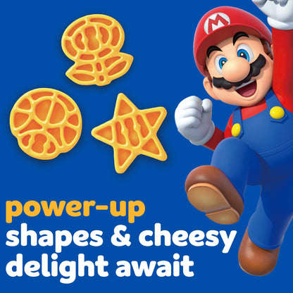 Kraft Mac & Cheese with Super Mario Power-Up Pasta Shapes, 1 Box, for Easy Dinner or Dinner Sides, Original Flavor, No Artificial Flavors, Preservatives or Dyes, 5.5 oz