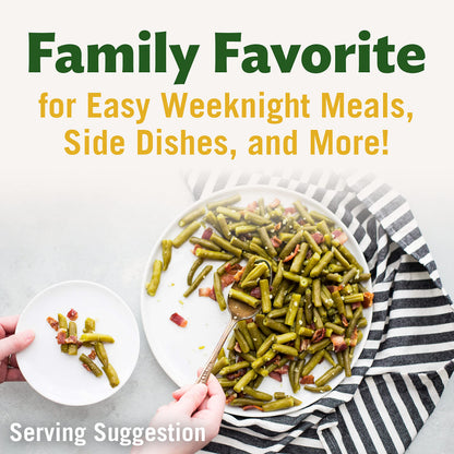DEL MONTE BLUE LAKE Cut Green Beans, Canned Vegetables, 12 Pack, 8 oz Can