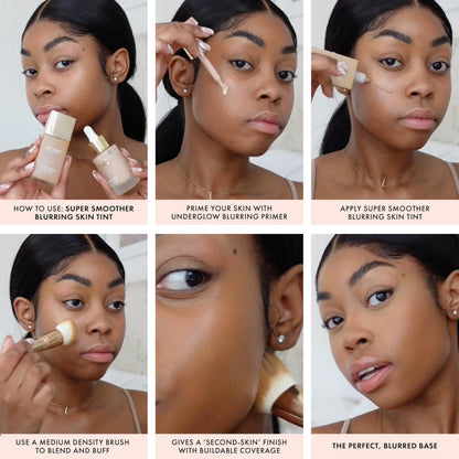 ICONIC LONDON Super Smoother Blurring Skin Tint | Light to Medium Coverage, Hydrating, Ultra-Lightweight Tinted Moisturizer, Cruelty-Free, Vegan Makeup