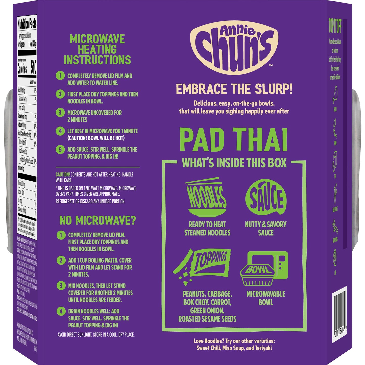 Annie Chun's Pad Thai Noodle Bowl, 8.52 oz (Pack of 1)
