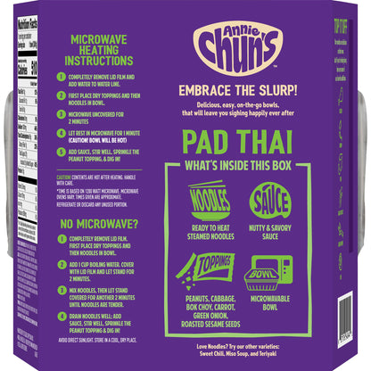 Annie Chun's Pad Thai Noodle Bowl, 8.52 oz (Pack of 1)