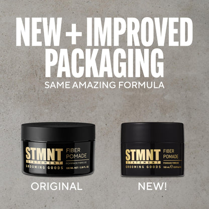 STMNT Grooming Goods Fiber Pomade | Semi-Matte Finish | Strong Control | Easy To Wash Out